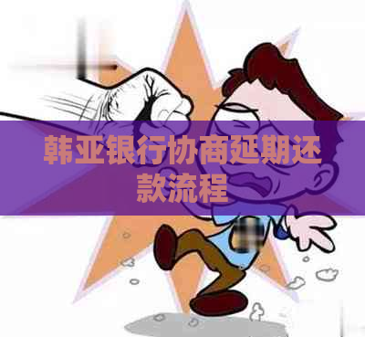 韩亚银行协商延期还款流程