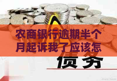 农商银行逾期半个月起诉我了应该怎么办