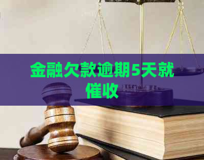 金融欠款逾期5天就