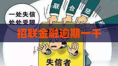 招联金融逾期一千