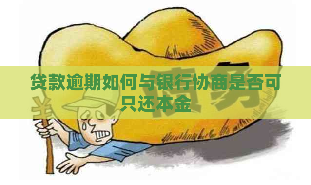 贷款逾期如何与银行协商是否可只还本金