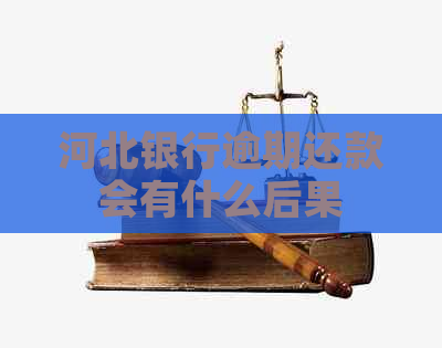 河北银行逾期还款会有什么后果