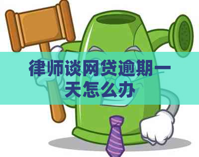 律师谈网贷逾期一天怎么办