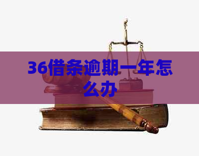 36借条逾期一年怎么办