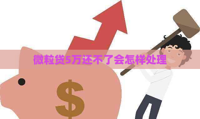 微粒贷5万还不了会怎样处理