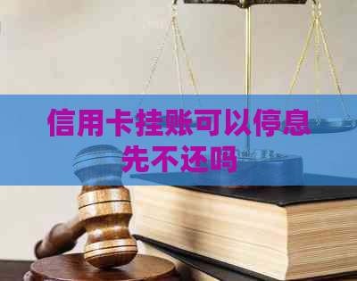 信用卡挂账可以停息先不还吗