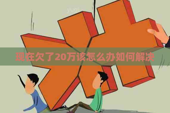 现在欠了20万该怎么办如何解决