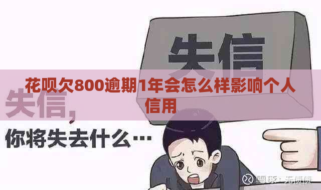 花呗欠800逾期1年会怎么样影响个人信用