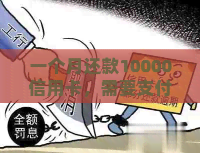 一个月还款10000信用卡，需要支付多少手续费？了解全部费用细节！