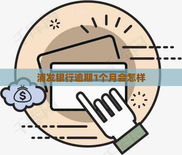 浦发银行逾期1个月会怎样