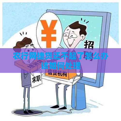 农行网捷贷还不起了怎么办该如何处理