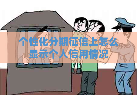 个性化分期上怎么显示个人信用情况