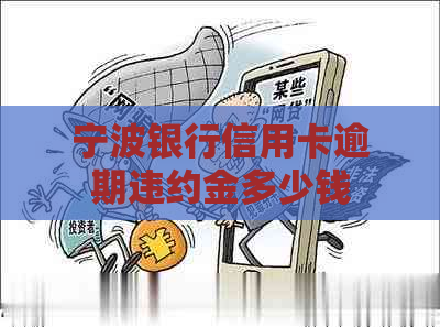 宁波银行信用卡逾期违约金多少钱