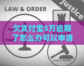 欠支付宝5万逾期了怎么办可以申请分期还款