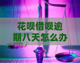 花呗借呗逾期八天怎么办处理方式