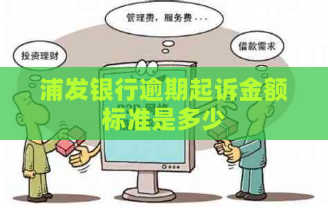 浦发银行逾期起诉金额标准是多少