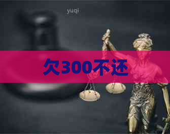 欠300不还