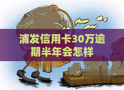 浦发信用卡30万逾期半年会怎样