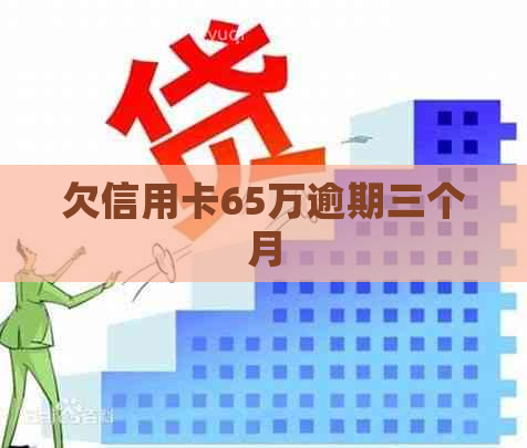 欠信用卡65万逾期三个月