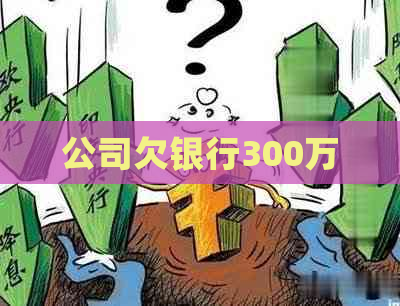 公司欠银行300万