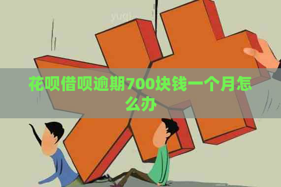 花呗借呗逾期700块钱一个月怎么办