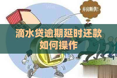 滴水贷逾期延时还款如何操作