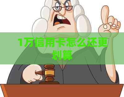 1万信用卡怎么还更划算