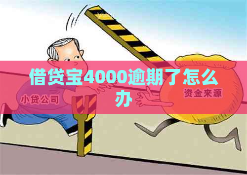 借贷宝4000逾期了怎么办