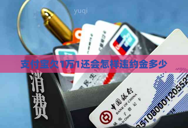 支付宝欠1万1还会怎样违约金多少