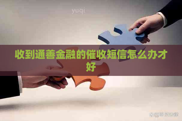 收到通善金融的短信怎么办才好