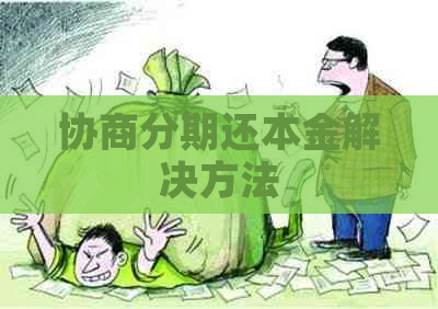 协商分期还本金解决方法