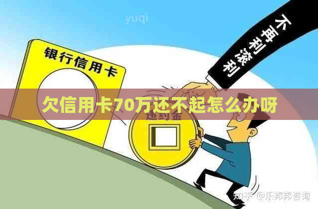 欠信用卡70万还不起怎么办呀