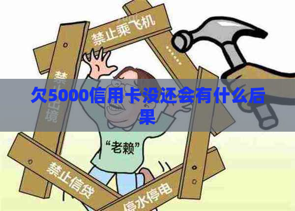 欠5000信用卡没还会有什么后果