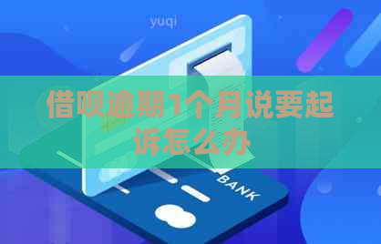 借呗逾期1个月说要起诉怎么办