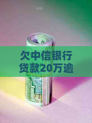 欠中信银行贷款20万逾期