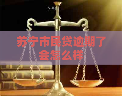 苏宁市民贷逾期了会怎么样