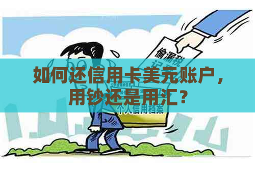 如何还信用卡美元账户，用钞还是用汇？