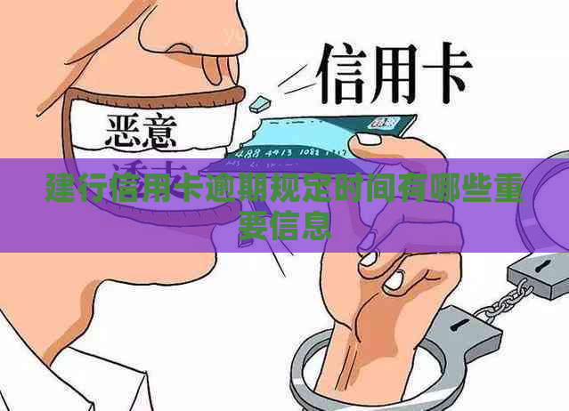 建行信用卡逾期规定时间有哪些重要信息