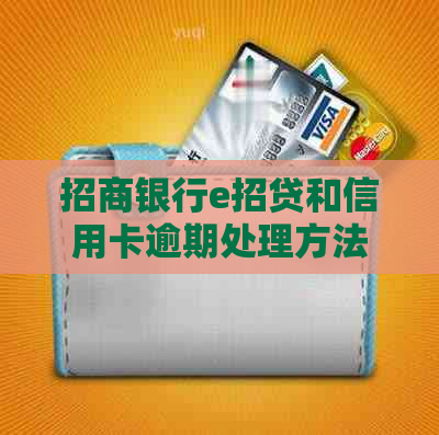 招商银行e招贷和信用卡逾期处理方法