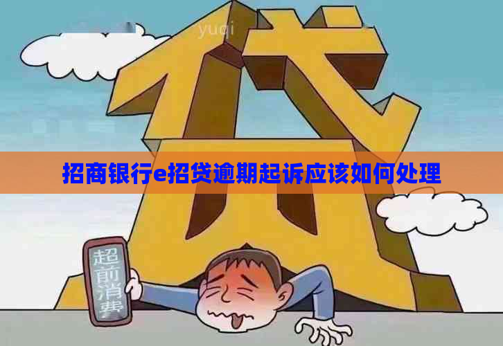 招商银行e招贷逾期起诉应该如何处理