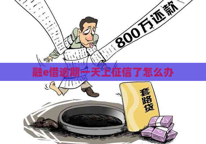 融e借逾期一天上了怎么办