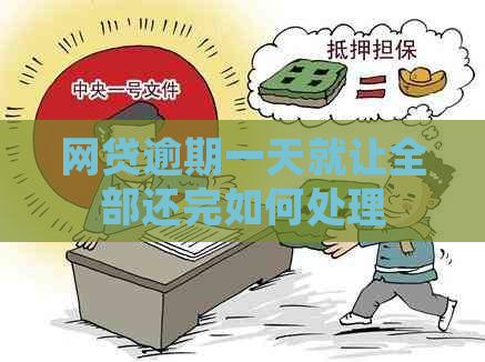 网贷逾期一天就让全部还完如何处理