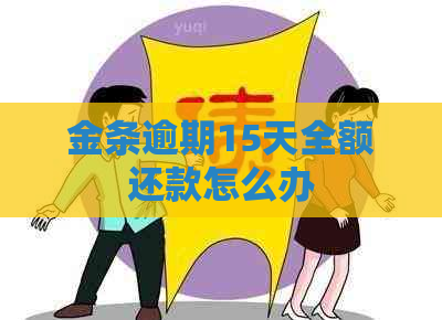 金条逾期15天全额还款怎么办