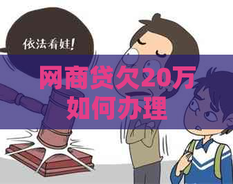 网商贷欠20万如何办理