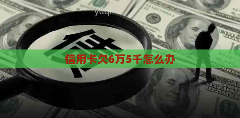 信用卡欠6万5千怎么办