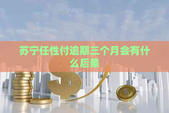 苏宁任性付逾期三个月会有什么后果