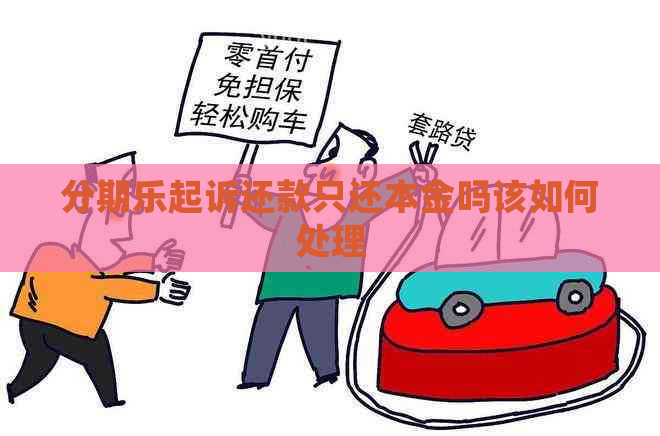 起诉还款只还本金吗该如何处理