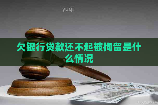 欠银行贷款还不起被拘留是什么情况