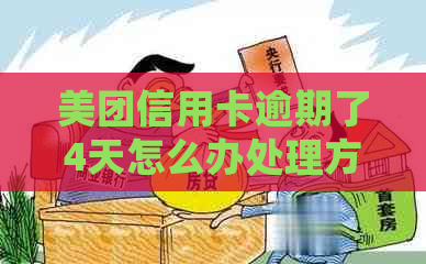 美团信用卡逾期了4天怎么办处理方式