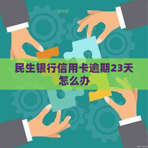 民生银行信用卡逾期23天怎么办